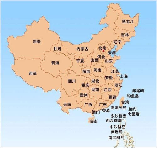 中国地图全图高清版旅游版